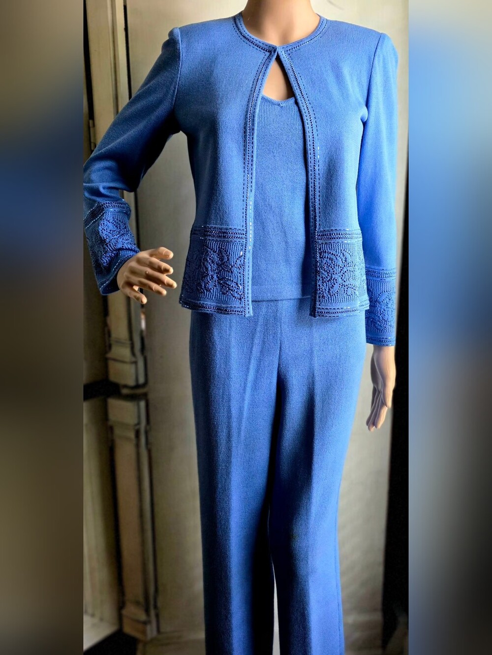 St. John by Marie Gray 3-piece Coordinating Knit Ensemble - Size 4,2